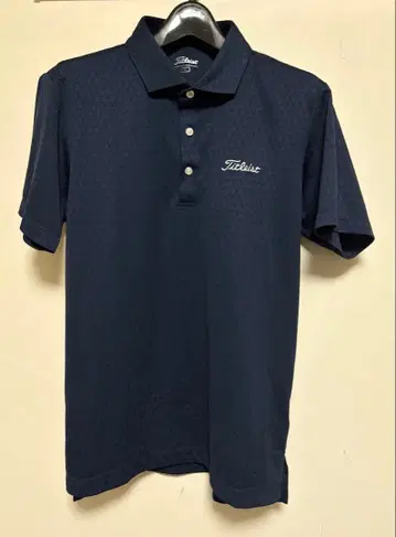 Titleist 골프웨어 피케 셔츠 네이비 L