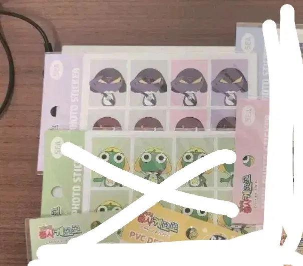 케로로 스티커 증사 굿즈