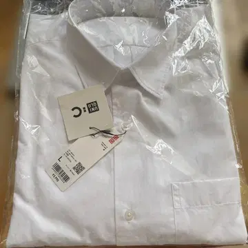 UNIQLO :C 브로드 오버사이즈 셔츠 긴팔 화이트 L