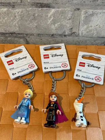 LEGO Disney Frozen II 키체인 3종 세트