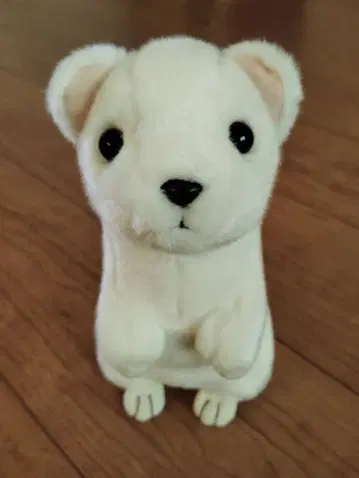 족제비 봉제 인형 화이트