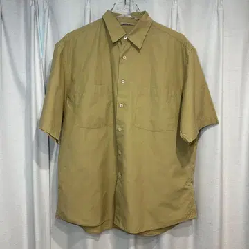 WASHED FINX TWILL HALF SLEEVED BIG SHIRT