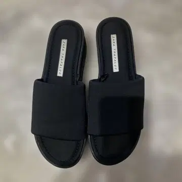 ZARA 플랫폼 통굽 샌들 블랙 size 38