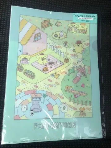 폼폼푸딩 피크닉 디자인 30주년 우체국 클리어 파일
