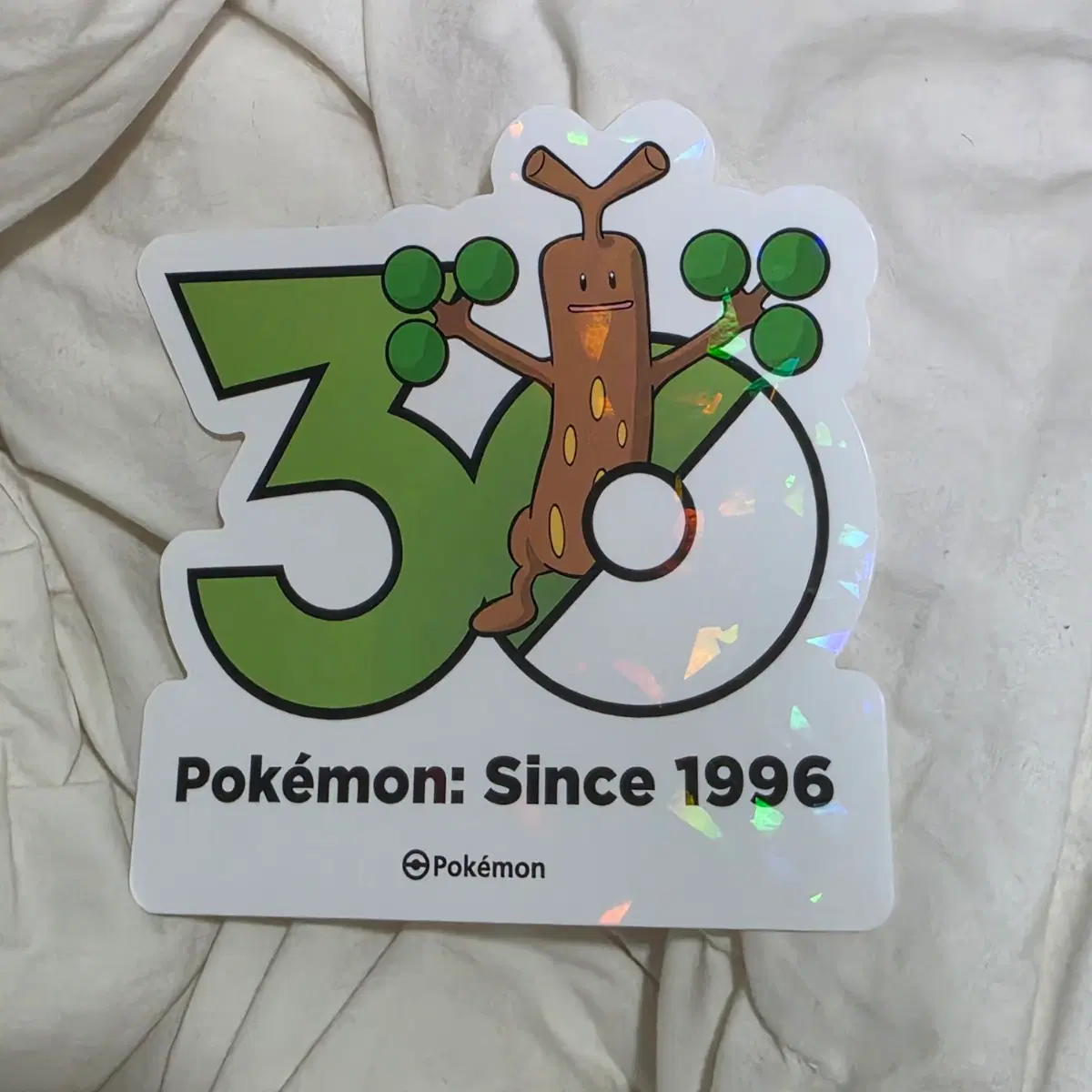꼬지모 로고 스티커 포켓몬 30주년