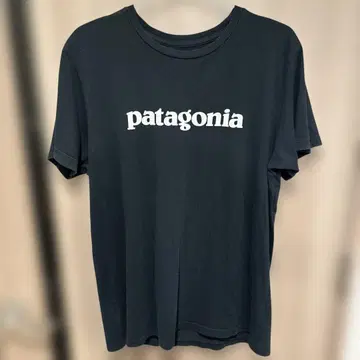 Patagonia 파타고니아 반팔 T셔츠 로고 프린트 블랙 M