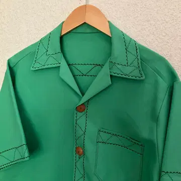70~80s? 셔츠 알로하 쿠바 핸드메이드 스티치 자수