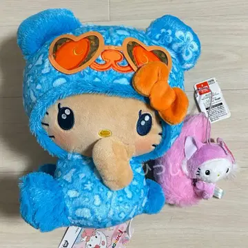 팬더 헬로키티 그을린 레오파드 BIG 봉제 인형 폭신폭신 꼬리