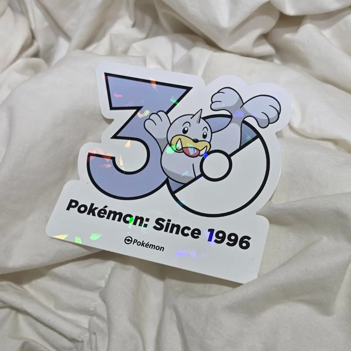 쥬쥬 로고 스티커 포켓몬 30주년