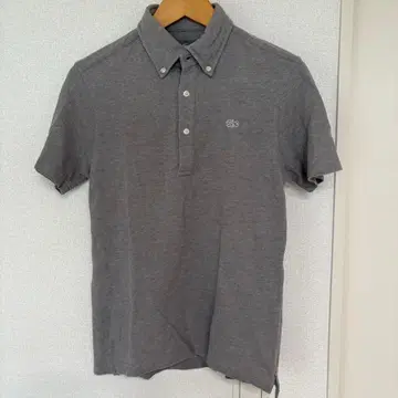 LACOSTE 버튼 다운 피케 셔츠 그레이 사이즈 3