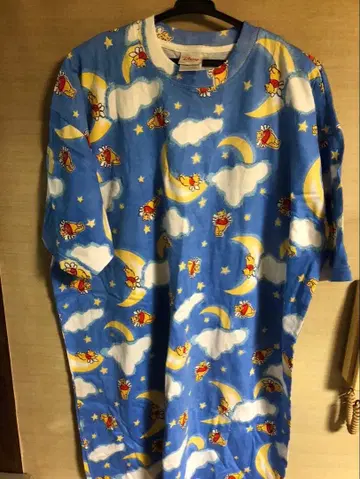 Disney Store 푸우 천사 패턴 나이트 셔츠 빈티지 FREE