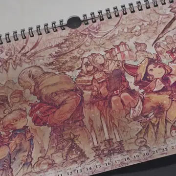파이널 판타지14 FF14 공식 달력 2017