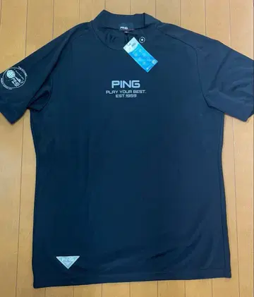 새상품 인기상품 택 포함 PING 반팔 모크넥 3L 블랙