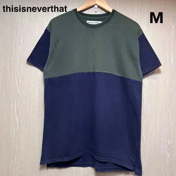 디스이즈네버댓 반팔 T셔츠 M 그린 네이비