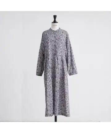 HEAVENLY 원피스 꽃무늬 밴드 카라