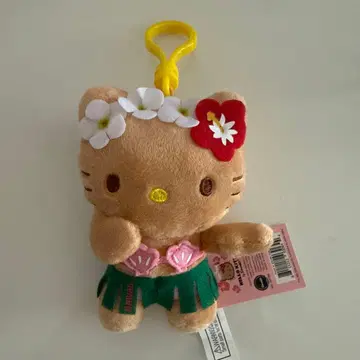 하와이 한정판 일광화상 hello kitty 봉제 인형 키링