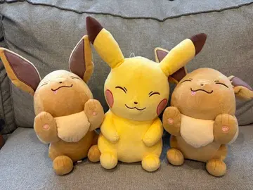 포켓몬 봉제 인형 피카츄 이브이 3체 세트