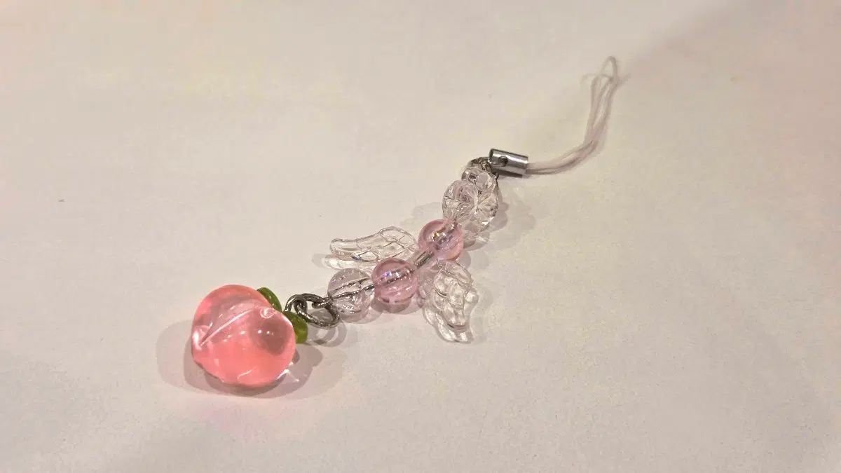 반짝복숭아 비즈키링