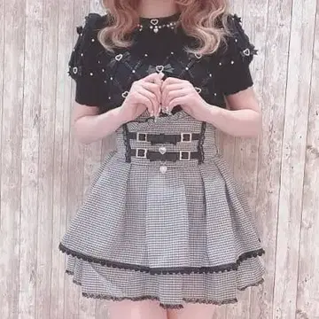 LIZLISA 이중 리본 벨트 치마바지