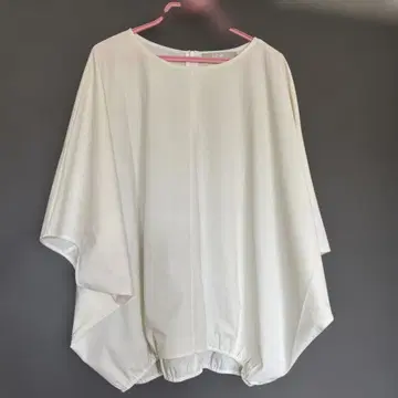 COS 화이트 오부 소매 블라우스