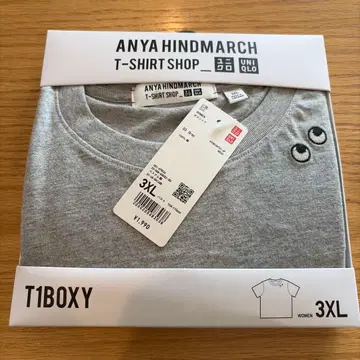 택 포함 UNIQLO ANYA HINDMARCH T셔츠 3XL 그레이