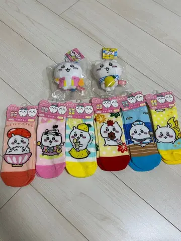 치이카와 지역 한정판 양말과 마스코트 참