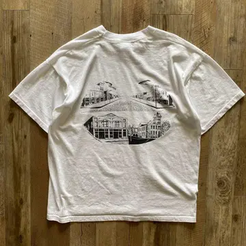 1997년제 90s 오하이오주 양면 프린트 거리 풍경 빈티지 XL