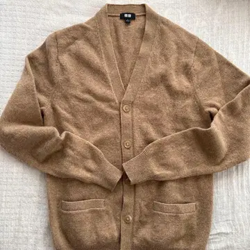 UNIQLO 퓨어 뉴 울 가디건 베이지 S