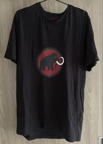 MAMMUT 마무트 T셔츠 블랙 로고 M-L