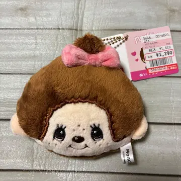 Monchhichi 봉제 인형 거울 포함 키링