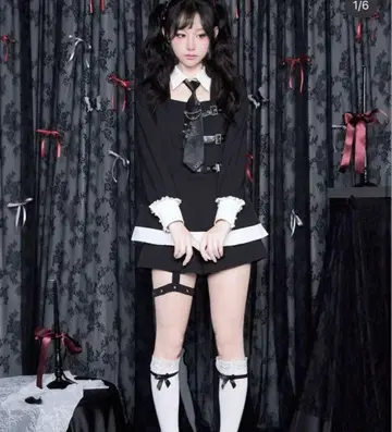 노 겡키 서브컬쳐 미니 원피스 셋업