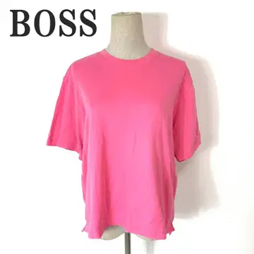 BOSS 보스 반팔 T셔츠 핑크 코튼 100% XS C6339