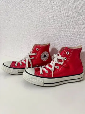 새상품급 Converse 컨버스 빨간색 레드 척테일러 신발 23.5