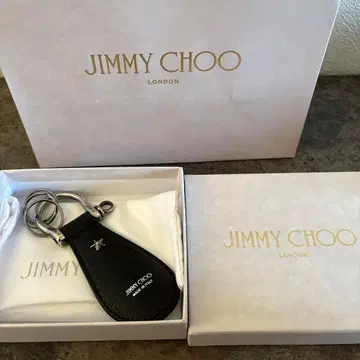JIMMY CHOO 키링 블랙