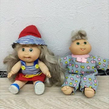 빈티지 Cabbage Patch Kids 인형 2체 세트 캐베지 인형