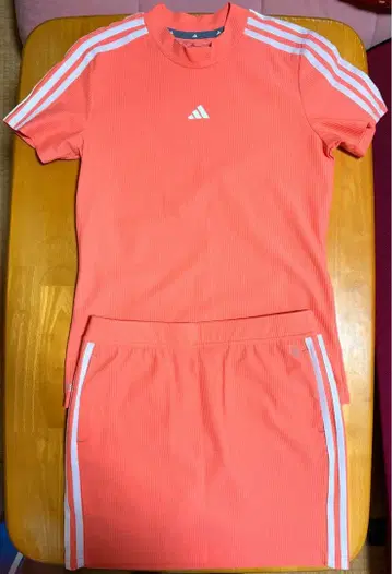 adidas 골프웨어 셋업 코랄 핑크