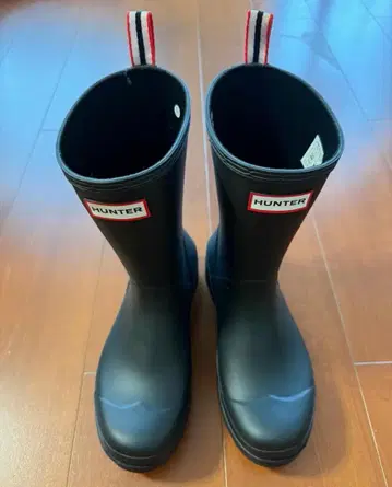 HUNTER 남성용 미드하이 플레이 부츠 블랙 UK6 (25cm)