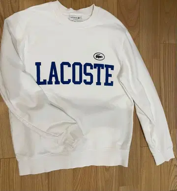 LACOSTE 크루넥 맨투맨 화이트