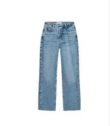 ZARA 크로스 허리 스트레이트 데님 팬츠