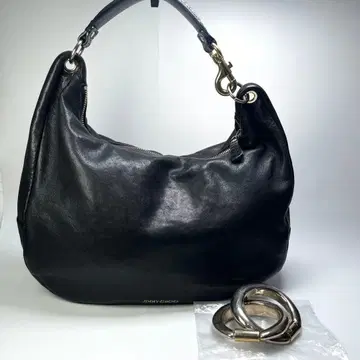 JIMMY CHOO 스카이백 원숄더백 블랙 가죽