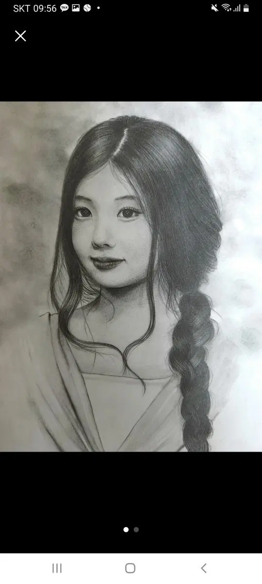 인물화 펜화 초상화 그림