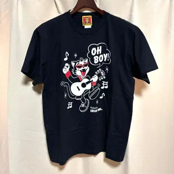 y070505 CREAM SODA TEMMYE 셔츠 L 블랙 로고