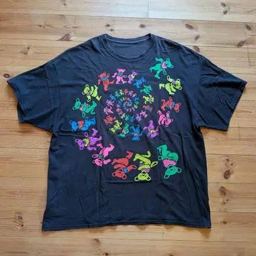 Grateful Dead 댄싱 베어 T셔츠 XXL 리퀴드 블루