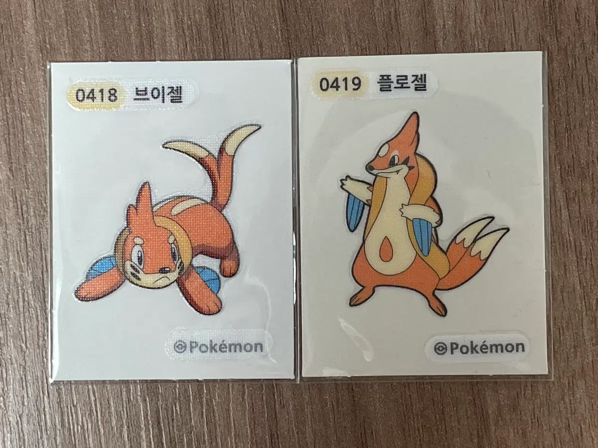 포켓몬 띠부씰 브이젤 플로젤