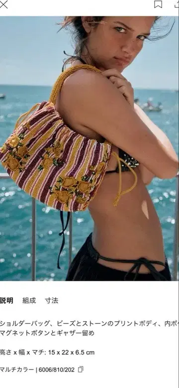 ZARA 비즈 미니 숄더백