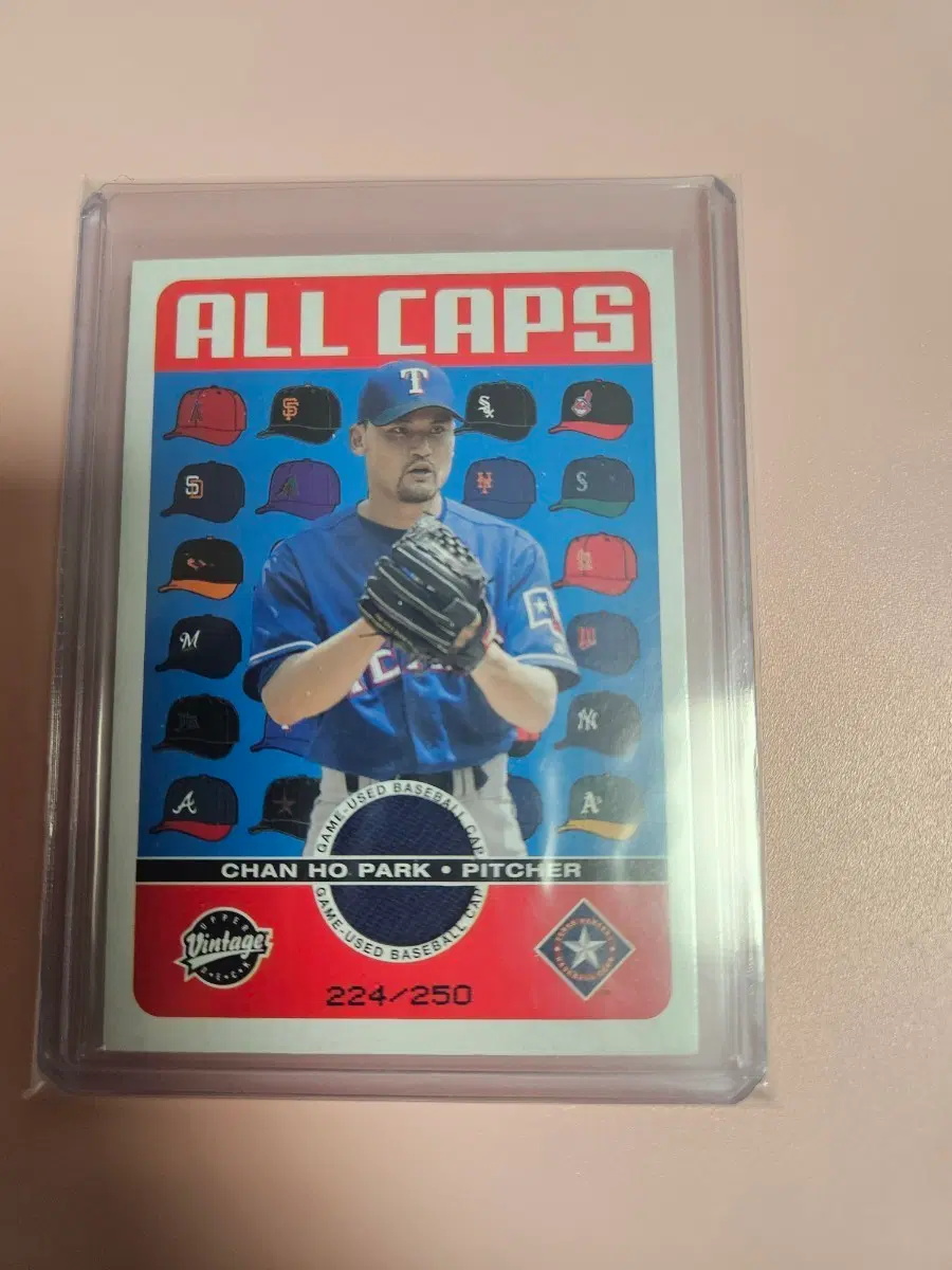 박찬호 250장 한정 2003 Upper Deck Hat 카드