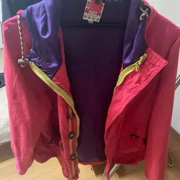 TITICACA 티티카카 후드 부착 블루종 핑크 L 사이즈