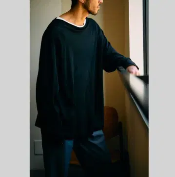 MAATEE&SONS BOAT TEE 린넨 긴팔 보트넥 사이즈 2