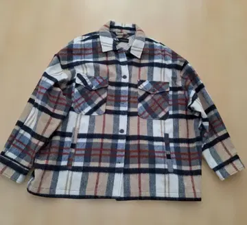 ZARA 체크 무늬 셔츠 자켓 XXL