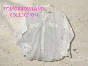 TOMORROWLAND COLLECTION 화이트 린넨 긴팔 셔츠